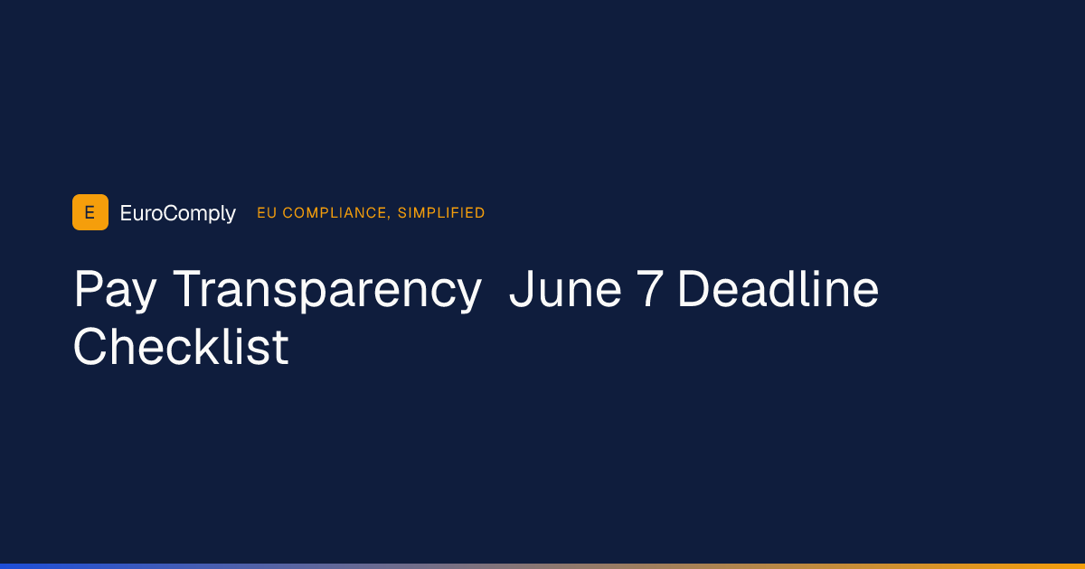 Pay Transparency June 7 Deadline: Your 10-Day Checklist article thumbnail